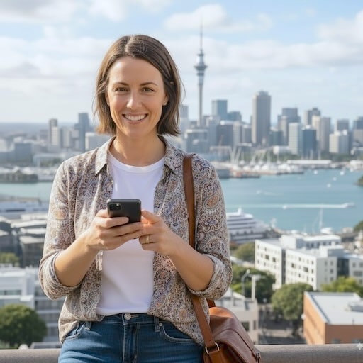 A lady enjoying no lead fee for her job